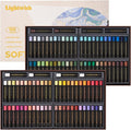 LIGHTWISH Professional Oil Pastels, 100 Vibrant Colors Plus 4 White, Set of 104, Creamy and Pigmented Artist Soft Oil Pastels for Blending, Layering & Shading