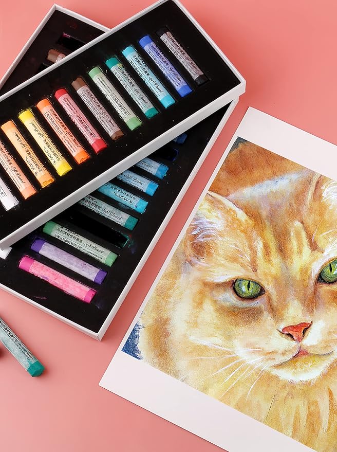 YYMIYU Soft Color Chalk Pastels for Professional Artist 46 Colour
