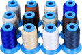Mandala Crafts Size 138 420D T135 Bonded Nylon Thread - 12 Neutral Colors 1440 YDs Tex 135 Heavy Duty Sewing Threads for Leather, Jeans, Weaving, Outdoor Marine Upholstery