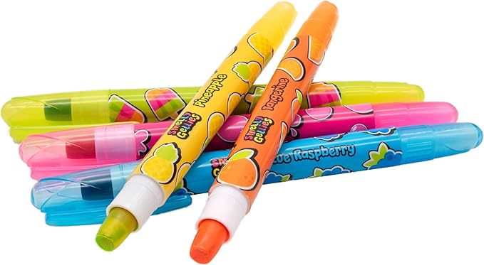 Smelly Gellies - Patented Gourmet Scented Glidewrite Gel Coloring Sticks, Crayons, Highlighters - 5 Count - Gifts for Kids