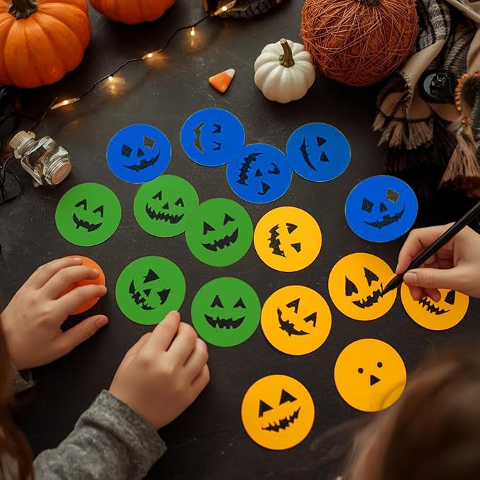 ChromaLabel 2 Inch Round Colored Stickers, Permanent Sticky Dots Color Coding Labels, Ideal Colored Dot Stickers for Arts and Crafts - 500 Sticker Labels per Roll, Dark Blue Sticker Dots