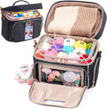 Crochet Bag Organizer - Yarn Bags for Crocheting - Crochet Storage Bag with Pockets for Crochet Hooks, Crochet Accessories - Yarn Organizers - Yarn Holders for Crocheting - Knitting Bags