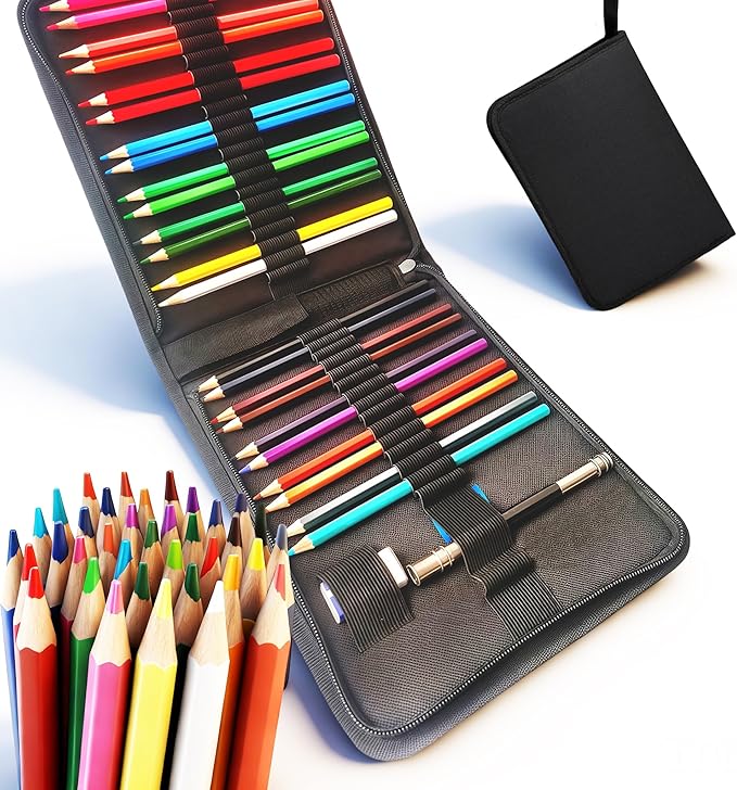 Premium Colored Pencils Set - Artist-Grade, Soft Oil-based Colored Pencils for Vibrant Drawing, Coloring & Sketching, Perfect for Artists, Beginners & Adults (24 pcs)