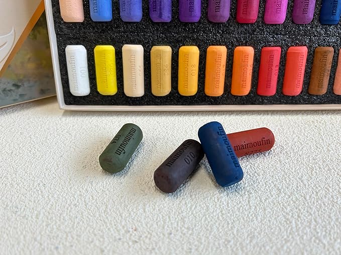 Soft Pastels for Artists Highly Pigmented Sticks 48 Vibrant Colors Professional Grade Art Supplies Smooth Blendable Pastels Set for Drawing,Painting Artists,Beginner