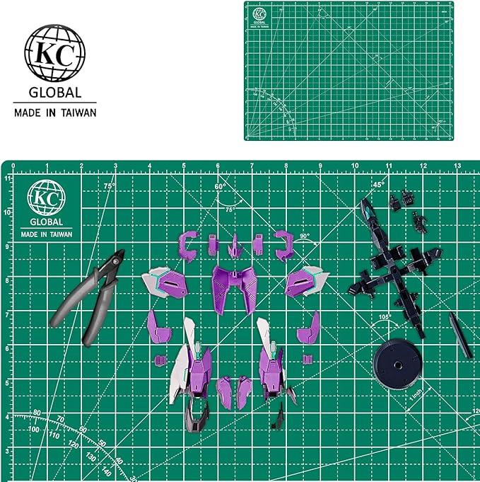KC GLOBAL A3 (18"x12") Self-Healing Cutting Mat (Dark Green) - Sturdy, Reversible, Eco-Friendly, Non-Slip. Premium Desk Mat for Crafters, Quilters, and Hobbyist