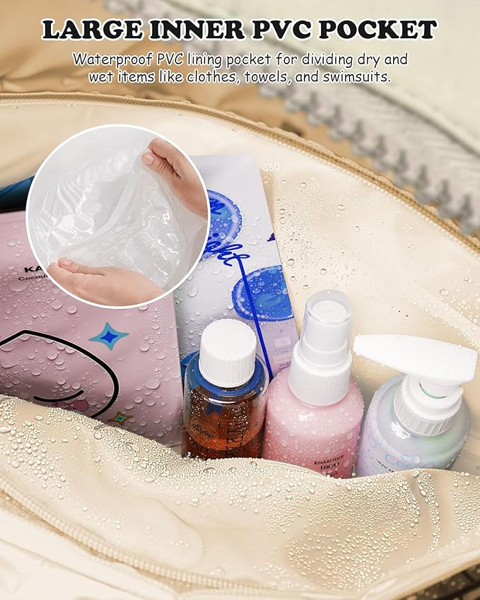 Tween Gifts-Trendy Gifts-Duffle Bag for Travel Women, Travel Bags，Initial Overnight Bag with Wet Pocket，Lightweight Weekender Bags Personalized Gym Tote with Makeup Pouch