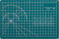 A5 Cutting Mat, Self Healing Sewing Mat, Craft Mat Double Sided 3-Ply Craft Cutting Board for Sewing Crafts Leather Fabric Scrapbooking Project Art Supplies, 8.6“ x 5.9”, Green