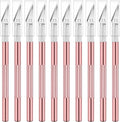10 Pack Exacto Knife Set – Precision Craft Knife, Hobby Knife, and Art Knife Kit for Cutting, Carving, Engraving, Scrapbooking, and DIY (Pink)