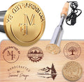 Sunamd Custom Electric Branding Iron for Wood, 300W Wood Branding Iron Personalized Logo Stamp for Your Crafts, Wood Burning Letter Stamp for Leather Food Plastic, Metal Wedding Stamps Gift(3.5Inches)