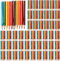 Cholemy 500 Set Mini Colored Pencils 3.5 Inch Portable Short Color Pencil Bulk Coloring Pencils Pre Sharpened Drawing Colored Pencil for Painting Gift 6 Color