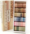 Washi Tape, 42 Rolls Aesthetic Colored Decorative Cute Scrapbook Tape for Scrapbooking Supplies Journaling Craft Junk Journal
