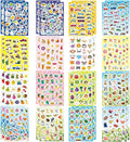 32 Sheets Stickers for Kids, 850 PCS + Cute Stickers Variety Pack for Kids, 16 Different Theme with Sea, Animal, Food, Dessert, Space, Fruit, Flowers, Cars and More