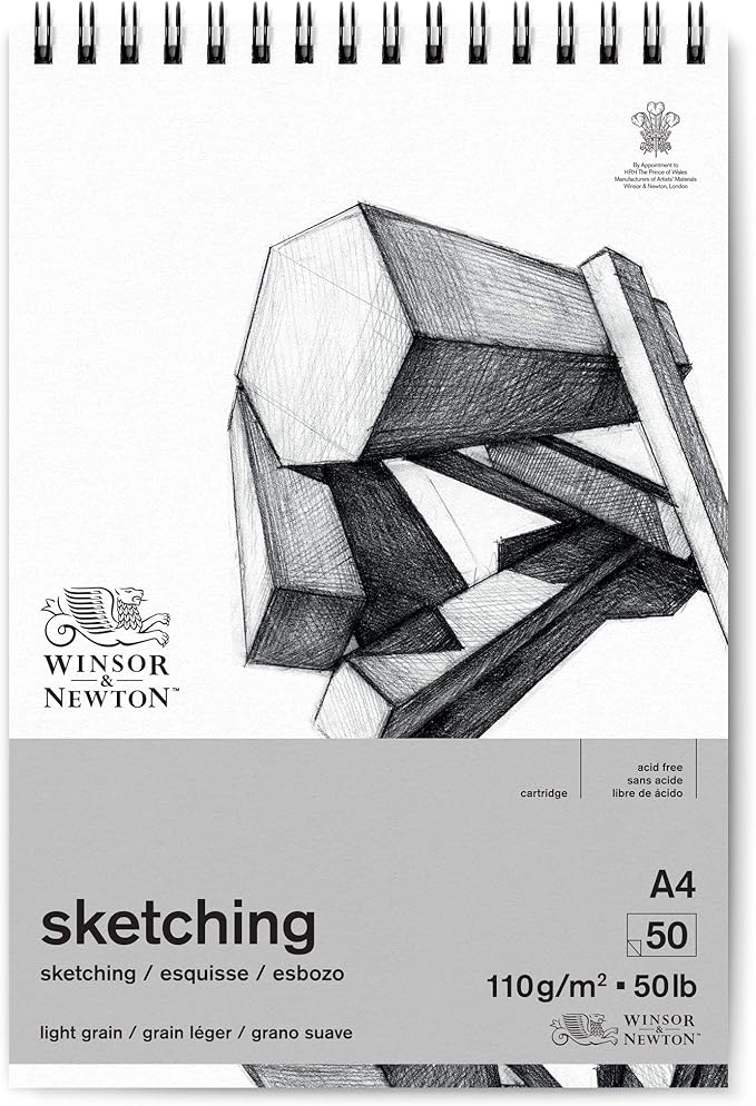 Winsor & Newton Sketch Paper, A4, Extra White 50 Count