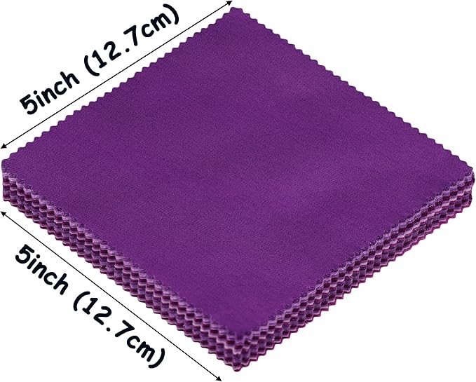 40 Pcs Solid Purple Charm Packs for Quilting 5 inch - Charm Squares for Quilting 5x5-100% Cotton Solids Fabric Quilt Squares 5x5 for Sewing, Patchwork, and DIY Crafts