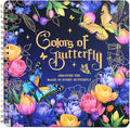 Women's Coloring Book 30 Pages Butterfly & Flower Pattern Coloring Books for Adults to Relax and Relieve Anxiety, Gift for Mother's Day, Birthdays, Christmas, Anniversaries