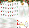 2026 Christmas Lights Stickers for Crafts, 64PCS Christmas Light Embellishment, 3D Gemstone Border Sticker, Lights Glitter Adhesive Decals for Xmas Crafts Scrapbooks Decoration