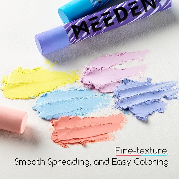 MEEDEN Soft Oil Pastels Set: 72 Vibrant Colors Oil Pastels for Artists Beginners Adults - Smooth Oil Pastel Crayons for Art Supplies, Painting, Drawing, Blending, Layering, Shading