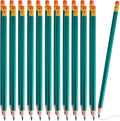 Zhanmai 24 Pcs Green Pencils with Eraser Pre-sharpened Green Checking Pencils 2hb Colored Wooden Erasable Pencil for Checking Test Correcting Grading Map Writing Drawing Coloring Editing Office Favor