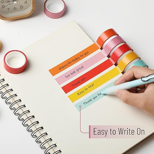 Mr. Pen Washi Tape Set, 10 Rolls, Summer Design, Decorative Tape, Washi Tapes, Scrapbook Tape, Craft Tape