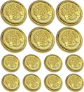 14PCS Gold Blazer Buttons for Men Replacement Buttons Suits Antique Gold Buttons for Blazer 23mm and 18mm Gold Button for Sport Coat, Uniform, Jackets Vintage Blazer Buttons Men