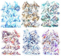 60 Pcs Mountain Holographic PET Stickers Set, Landscape Stickers for Scrapbooking, Journaling and DIY Crafts