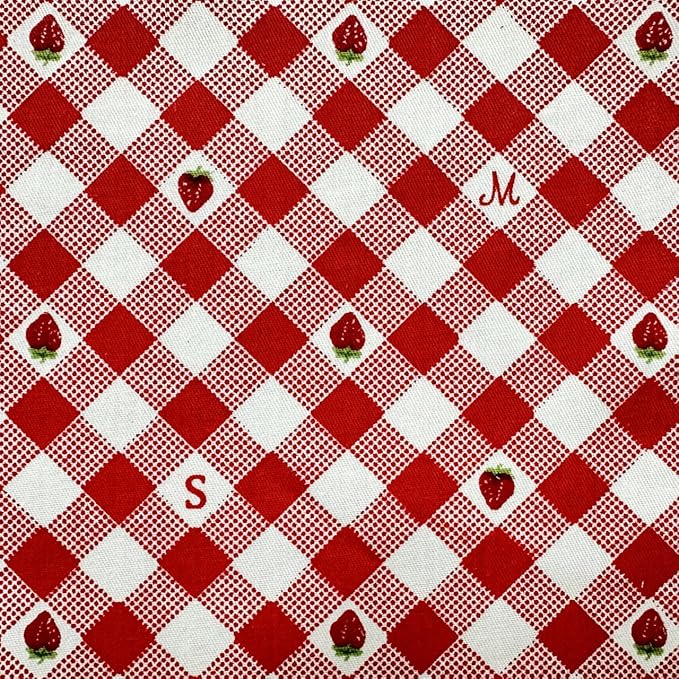 Red Cotton Quilt Fabric Squares 5''x5'', Rose Floral Fabric Bundles Charm Packs for Baby Girls, Quilting Squares for Patchwork and DIY Crafts (42Pcs)
