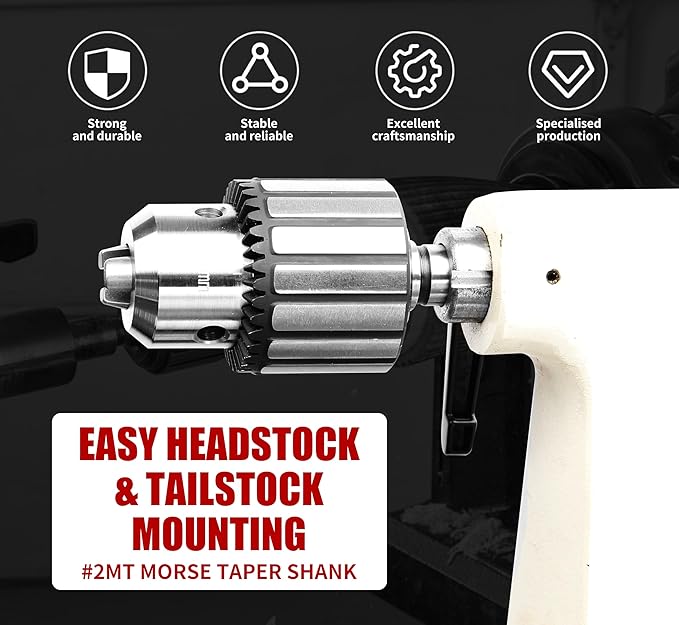 5/8-Inch Keyed Heavy Duty Drill Chuck with #2MT Taper Arbor