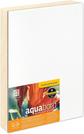 Ampersand Art Supply Watercolor Painting Panel: Museum Series Aquabord, 1-1/2 Inch Cradled Profile, 11" x 14"