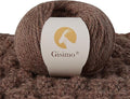 100% Merino Wool Yarn, 3-Ply Luxurious and Soft Yarn for Hand Knitting & Crocheting (Mocha, 1Ball)