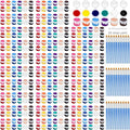 Yihurlm 30 Pack Mini Acrylic Paint, 12 Colors Acrylic Paint Strips with 66 Painting Brushes, Washable Mini Painting Kit for Home Birthday Party Favors Art Supplies (30 Pack)