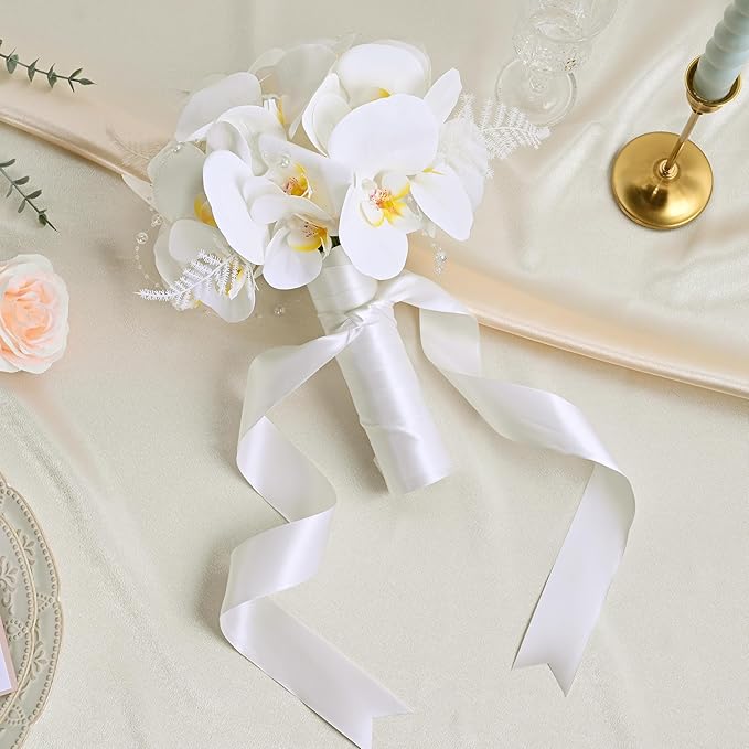 Double Face Satin Ribbon 1-1/2" X 50 Yards Polyester Off White Ribbon for Gift Wrapping Very Suitable for Weddings Party Invitation Decorations and More