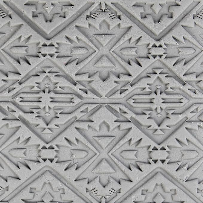 Ultimate Seamless Clay Texture Rollers 8-Set (4") - Seamless Set #01 - Embossing Pattern Rollers for Polymer & Ceramic Clay, Pottery & Crafts