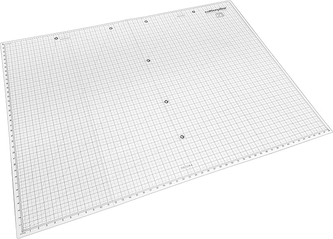 FLIP and FOLD 48 CutterPillar Versatile 5-IN-1 Mat for Travel and Storage - Fabric and Sewing Craft Projects - Self-Healing Mat 36"x48"-11"x17"