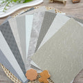 LewuwoPoing 30 Sheets Textured Art Paper Assorted Set 5.8x8.3 Inch A5 Mixed Special Craft Paper for Scrapbooking Junk Journaling Supplies dialy Plan Gift Card Embellishments Work (Grey)