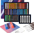 Paul Rubens Oil Pastels Set with 50 Colors Artist Soft Oil Pastels+6 Pcs White Oil Pastels+8.7 x 11.7 Inches Oil Pastel Book（30 Sheets）+5 Palette Knives for Artists, Professionals, Student, Hobbyist