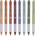 BLIEVE Gel Pens - Earthy, Matte Finish, Smooth Writing, No Bleed - For Journaling, Bible Notes, Drawing - Cute School Supplies, 8 Pack