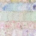 Maxleaf 60Pcs Lace Edged Flower Scrapbook Paper for Letter Writing Vintage Decorative Paper Scrapbooking Supplies DIY Planners Aesthetic Bullet Collage Stationery Paper