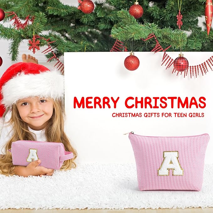 YOOLIFE Christmas Gifts For Teenage Girls Birthday Gift for Girls Makeup Bag Cosmetic Bag Teacher Gifts for 3 4 5 6 7 8 9 10 11 12 13 Year Old Girl Christmas Gift For Women M