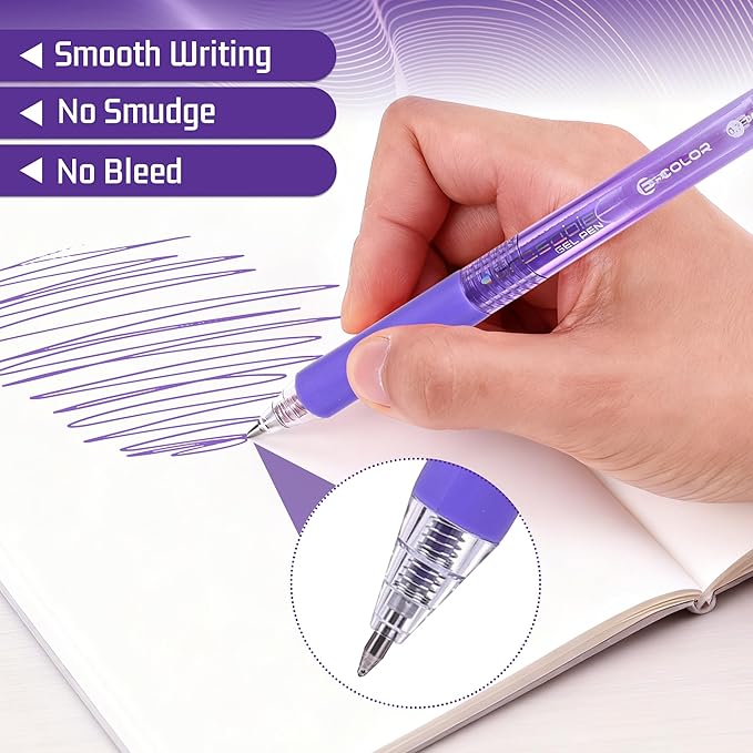 Erasable Gel Pens, 36 Colors Retractable Fine Point Erasable Pens Clicker, Assorted Color Inks, Make Mistakes Disappear for School Office Home, Drawing Writing Planner, Coloring