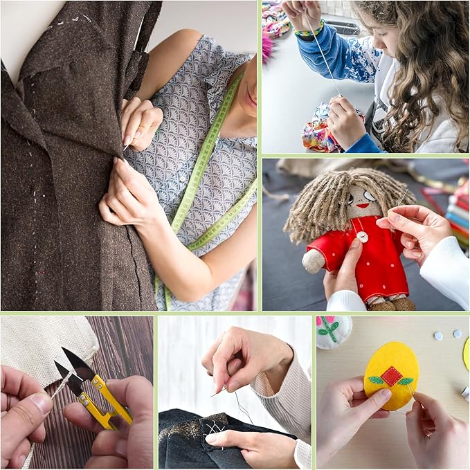Goeveo Sewing Kit for Adults, Newly Upgraded Needle and Thread Kit Gifts for Mom Grandma Friend, Sewing Accessories with Case Portable for Home, Work, Travel, Emergency (188pcs Sewing Supplies)
