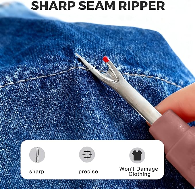41Pcs Sewing Tool Set, Big Eye Steel Sewing Needle Kit, Complete Needle and Thread Repair Kit for Hand Sewing,Portable DIY Sewing Tool Set for Beginners