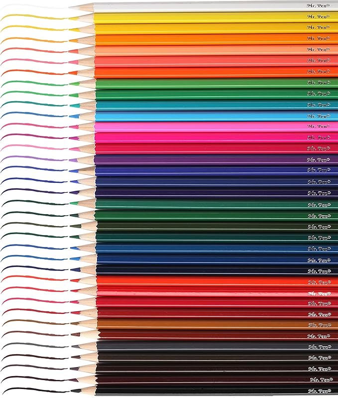 Mr. Pen- Colored Pencils, 36 Pack, Colorful, Soft Core, Color Pencils for Adult Coloring Book and Drawing, Christmas Gift