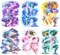 Lightning Tornado PET Sticker Set, 60Pcs Large Holographic Stickers for Scrapbooking, Journaling, Junk Journal Supplies, and DIY Crafts