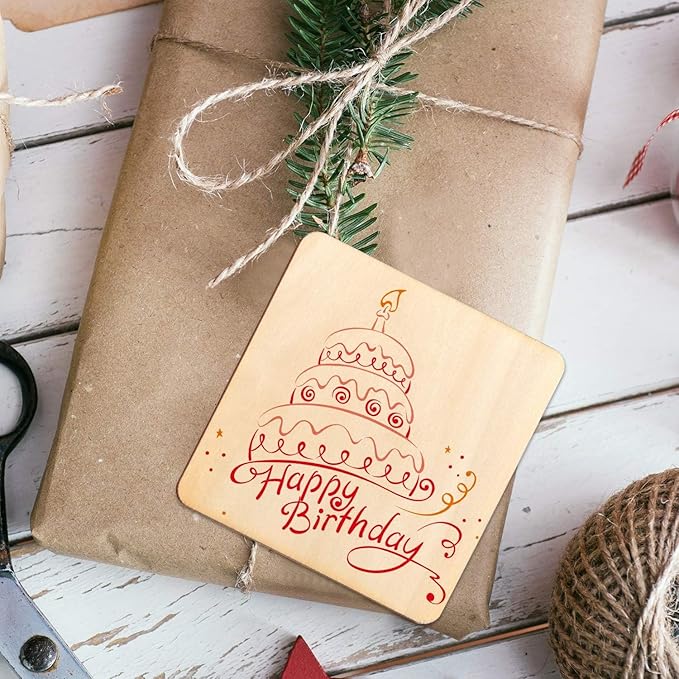 Unfinished Wood Pieces 80 Pcs 3"x3" inch Wood Board Wooden Squares Wooden Cutout Tiles, Rustic Craft Wood for Home Decoration, DIY Supplies