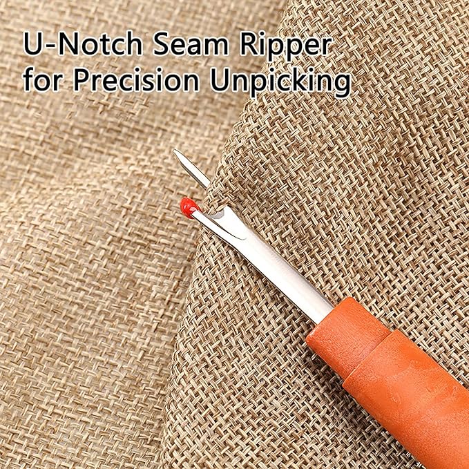 44Pcs Sewing Tool Set, Big Eye Steel Sewing Needle Kit, Threader and Needle Repair Kit Stainless Steel Needles for Hand Sewing