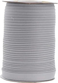 Mandala Crafts 55 Yards 1/2 Inch Gray Double Fold Bias Tape for Sewing - Bias Binding Tape for Quilting Binding, Hemming, Seam, and Fabric Piping
