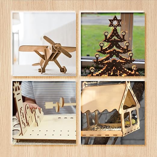 36 Pack Basswood Sheets Plywood Board 1/8 Inch Unfinished Wood,3mm Plywood for Laser Cutting,Boards for Crafts for DIY Plywood Sheets Unfinished Wood Boards for Laser Cutting (12inchx4inch)