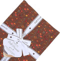 Tinyspool & Co. 100% American Cotton Fabric – 3 Yard Cut Quilting Fabric – Prewashed Preshrunk Yardage for Quilt Backing Borders Binding Sewing Crafts – Fall Harvest No.10 – Sienna Red