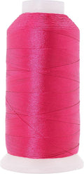 Mandala Crafts Hot Pink Heavy Duty Thread - 1500 Yds Tex 70 Bonded Polyester Threads for Sewing Drapery, Jeans, Leather, Hair, Outdoor Marine Upholstery