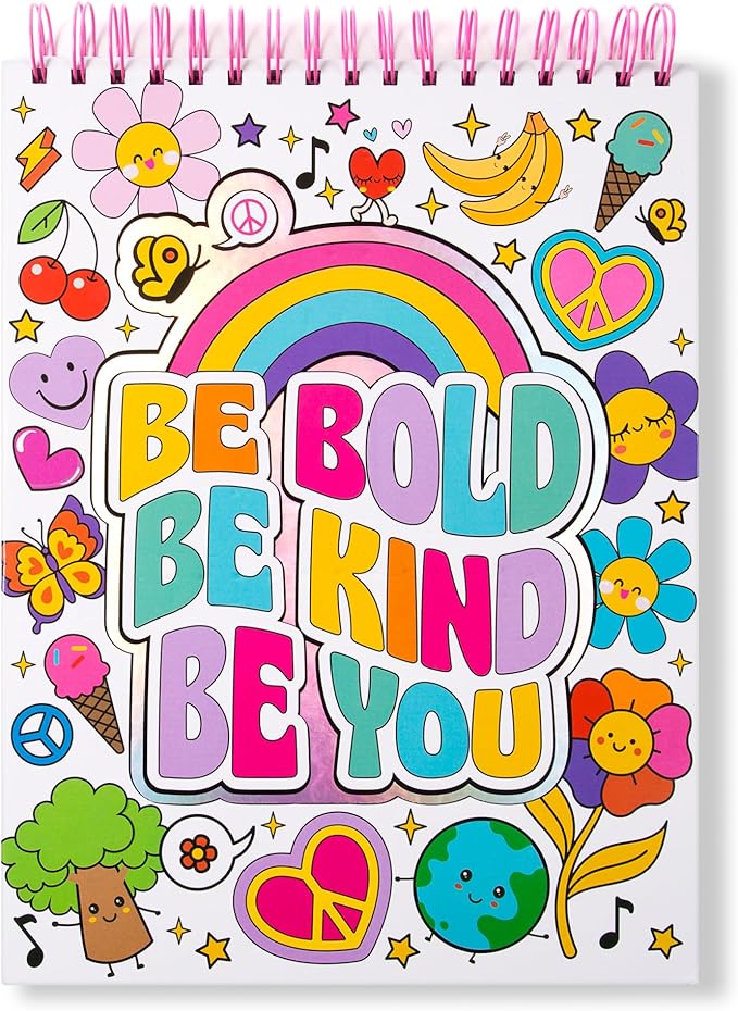 VOTUM Sketch Book: Personalized Artist Sketchbook: Sketching, Drawing and Creative Doodling. Notebook and Sketchbook to Draw and Journal with Stickers and Pens (Groovy)